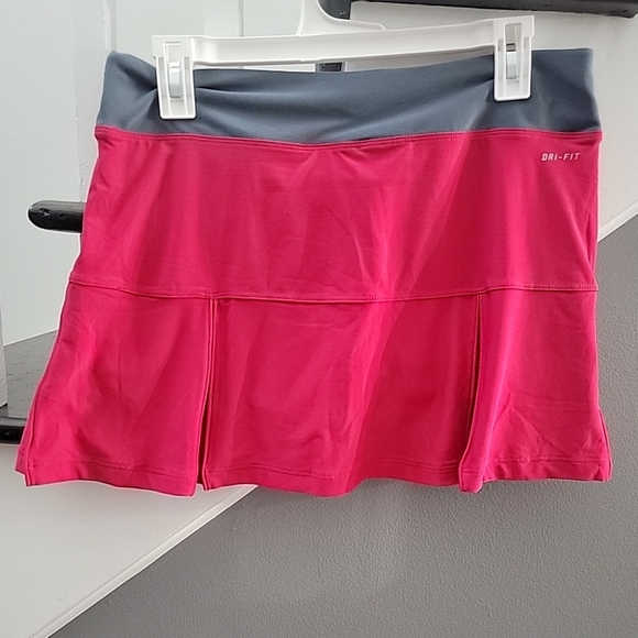 Nike Women's Dri-Fit Premier Tennis Skort Skirt Size Med Pink Comfy Pickleball - Picture 3 of 6